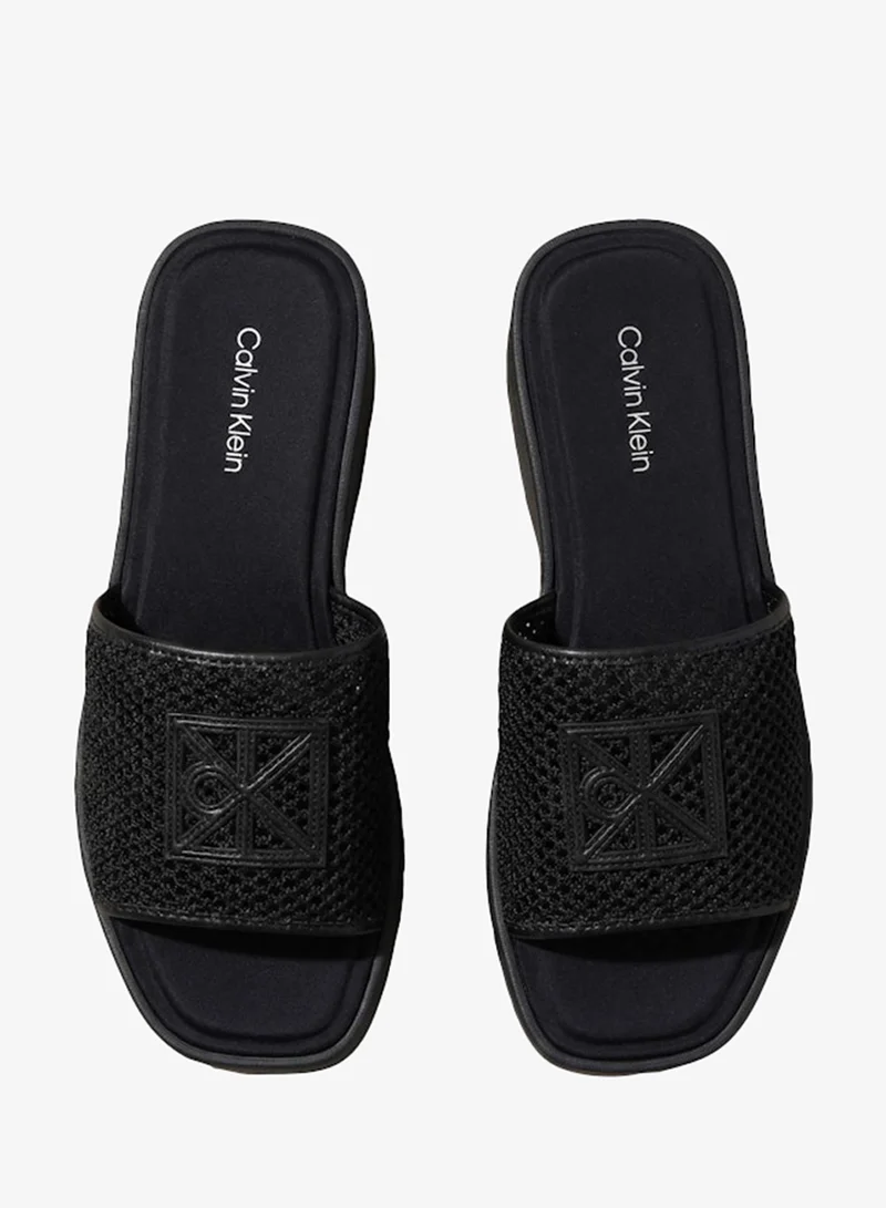 CALVIN KLEIN  Amelia - Mesh Platform Sliders for Women | Best Price UAE